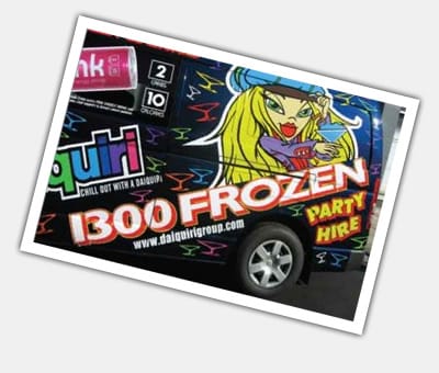 1300 FROZEN Vehicle Signage